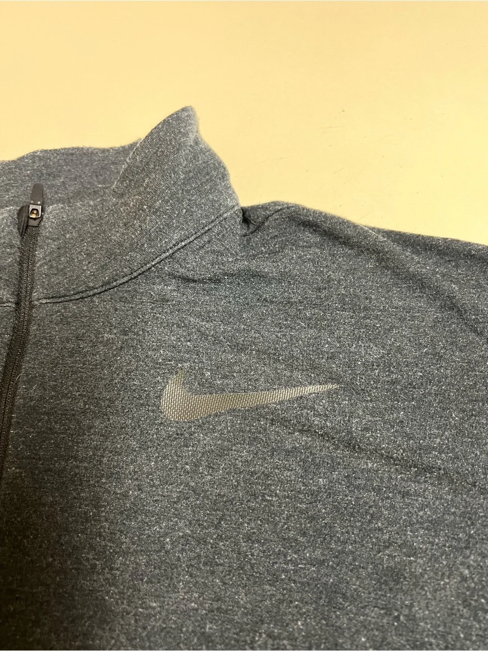Nike Men’s Gray Dri-FIT 1/2 Zip Long Sleeve Pullover - Size Large - VGUC